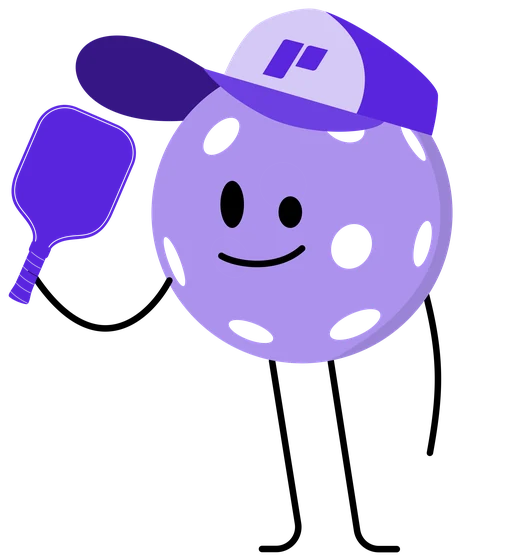 Game Maker mascot holding a paddle