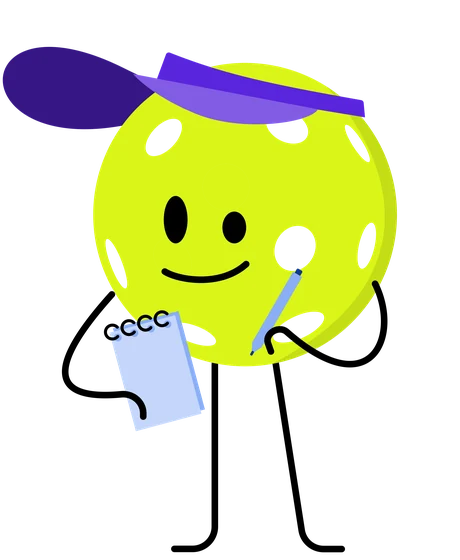 Game Maker mascot keeping score